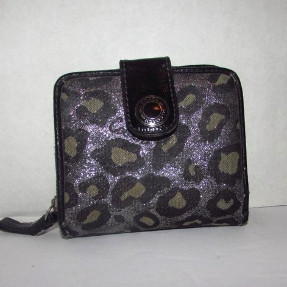 COACH Cheetah Coin Card Wallet Zipper